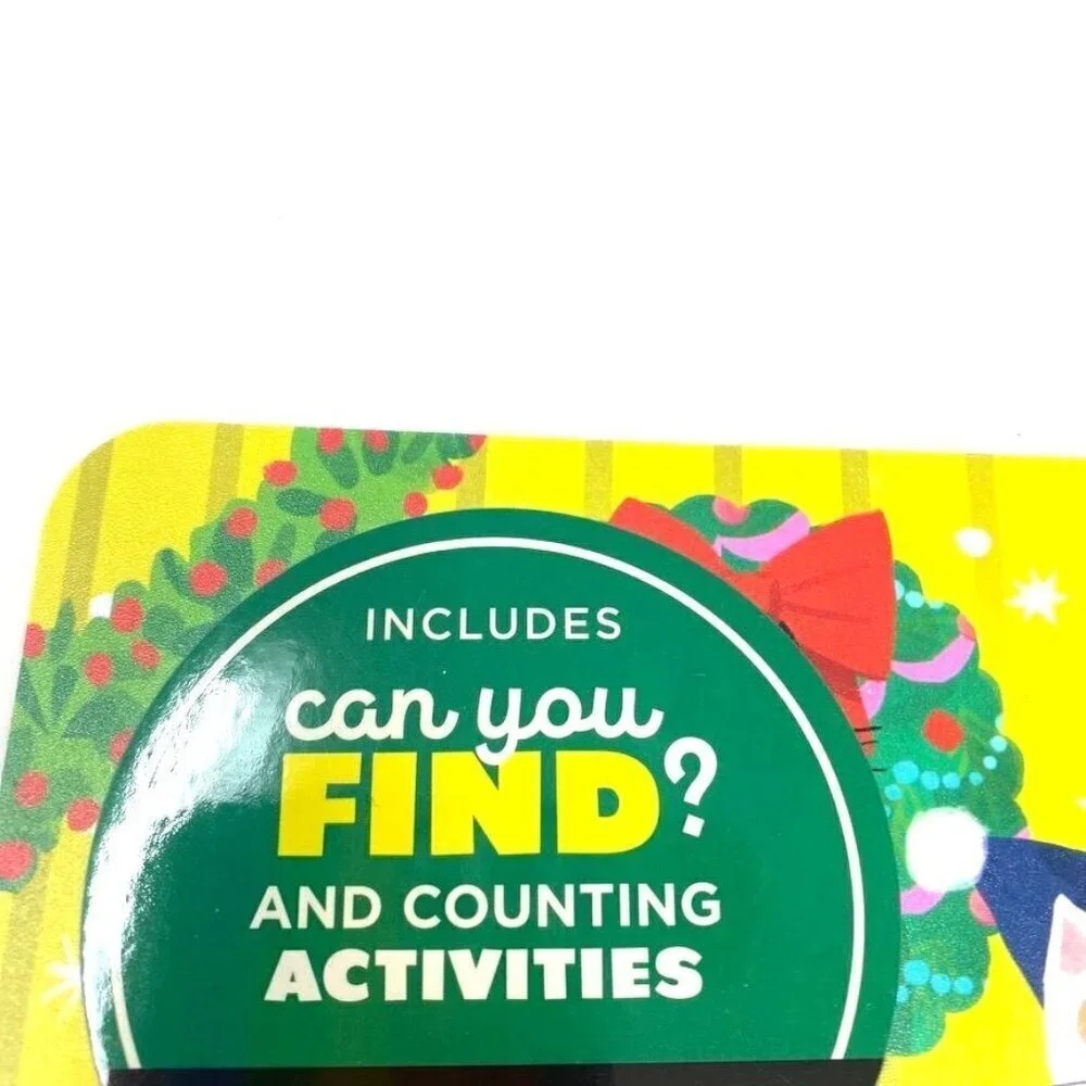 Crocodile Creek Holiday Double Sided Activity Placemats Holiday Cats/ Dinosaurs